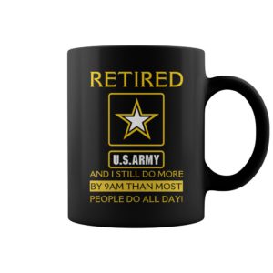 Retired Army Coffee Mug