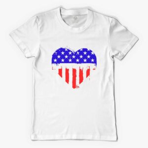 American Flag Patriot's Heart 2nd Amendment T-Shirt